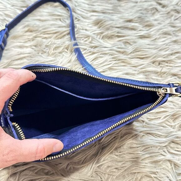 Portland leather goods poppy bag in cobalt - Picture 5 of 14